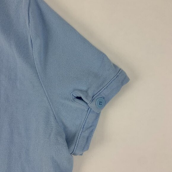 Polo Jeans Co Womens Polo Short Sleeve Button Down Blue Medium - Picture 9 of 9